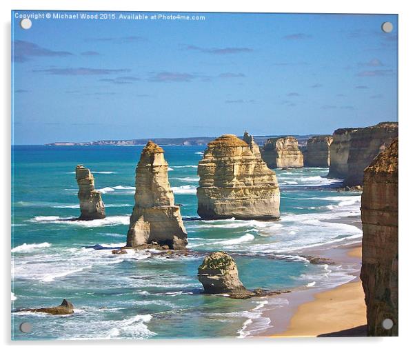   The 12 Apostles a second look Acrylic by Michael Wood