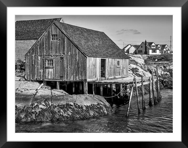 Peggys Cove, Nova Scotia, Canada Framed Mounted Print by Mark Llewellyn