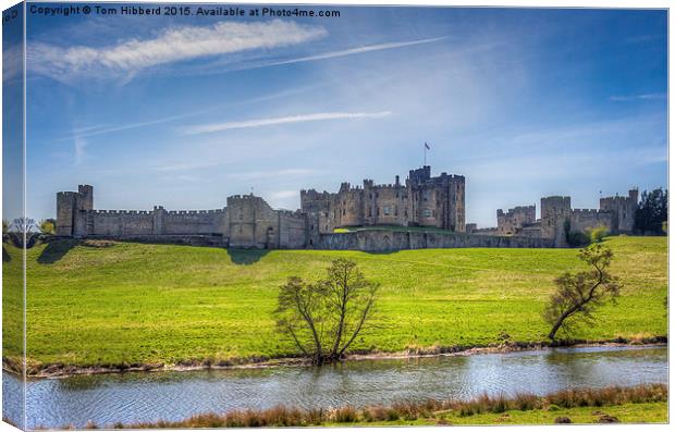  Alnwick Castle, Northumberland Canvas Print by Tom Hibberd