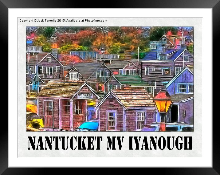  Nantucket Ferry Framed Mounted Print by Jack Torcello