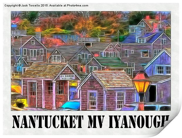  Nantucket Ferry Print by Jack Torcello