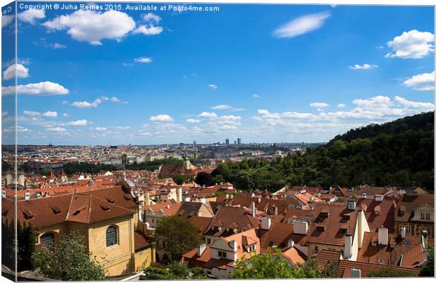 Cityscape in Prague Canvas Print by Juha Remes