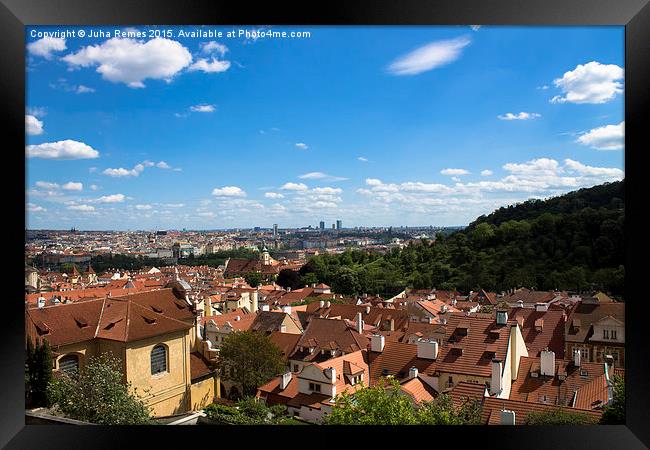 Cityscape in Prague Framed Print by Juha Remes
