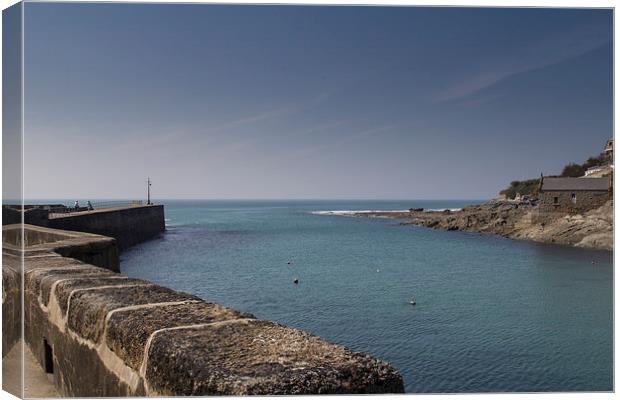  Entrance to Porthleven Canvas Print by Brian Roscorla