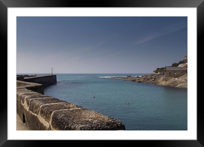  Entrance to Porthleven Framed Mounted Print by Brian Roscorla