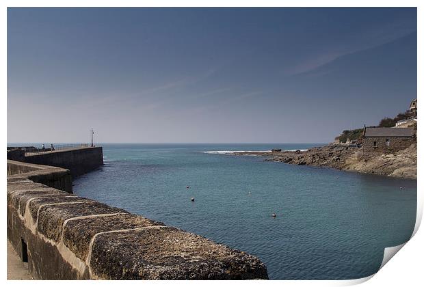  Entrance to Porthleven Print by Brian Roscorla