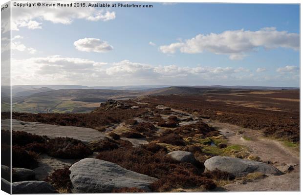  Stanage Edge Canvas Print by Kevin Round