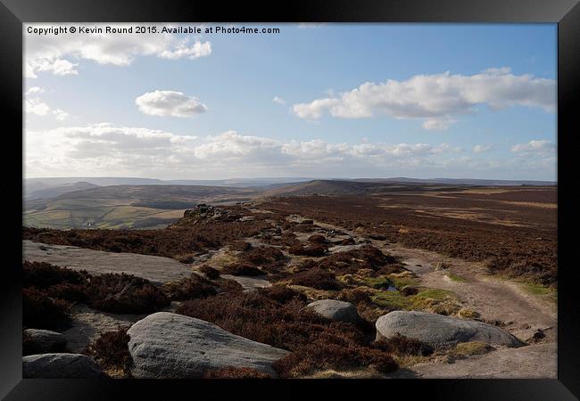  Stanage Edge Framed Print by Kevin Round