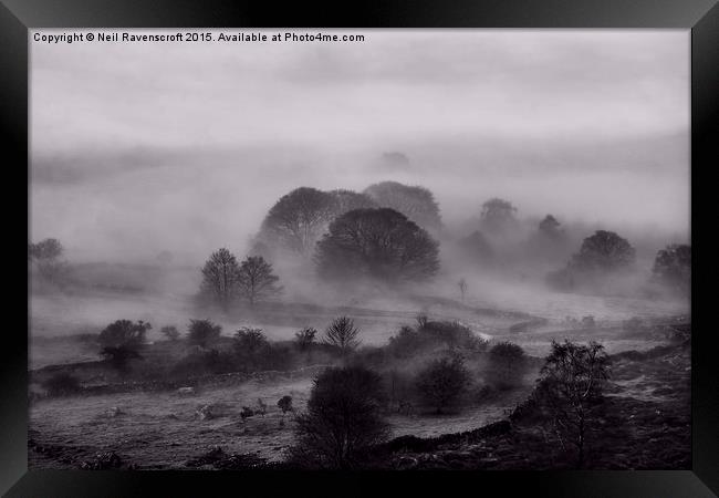  Misty morning on Curbar edge Framed Print by Neil Ravenscroft