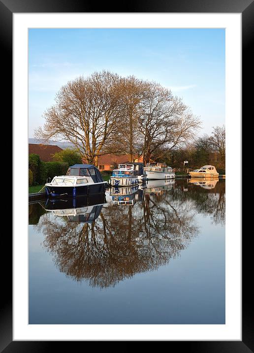  Canal Reflections Framed Mounted Print by Gary Kenyon