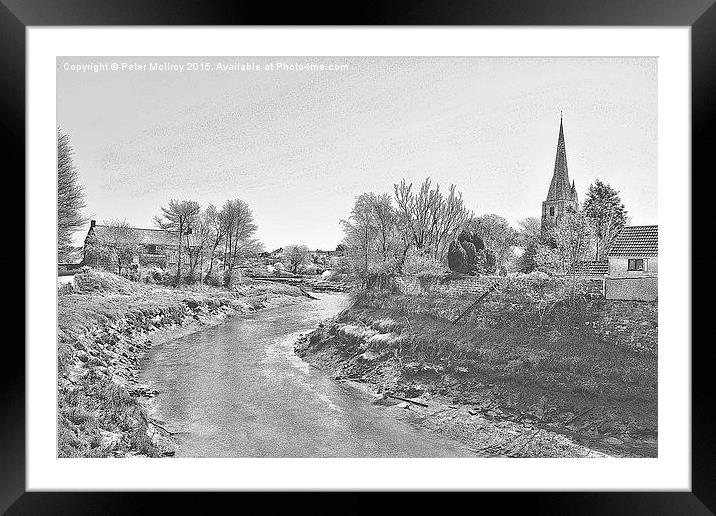Village of Kidwelly Framed Mounted Print by Peter McIlroy