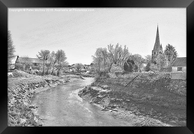 Village of Kidwelly Framed Print by Peter McIlroy