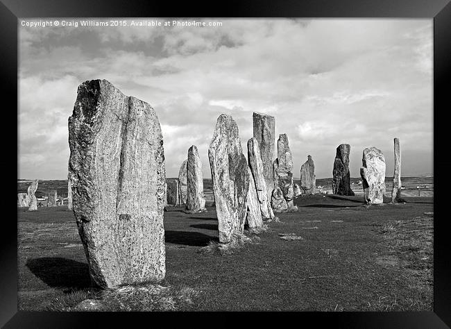  Callinish Stones I Framed Print by Craig Williams