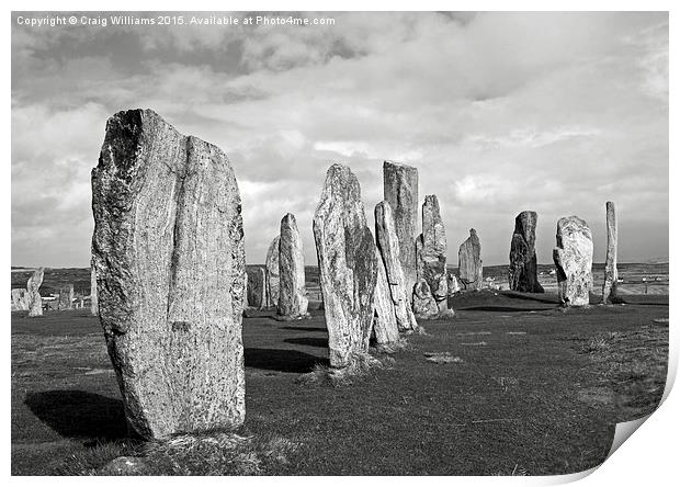  Callinish Stones I Print by Craig Williams