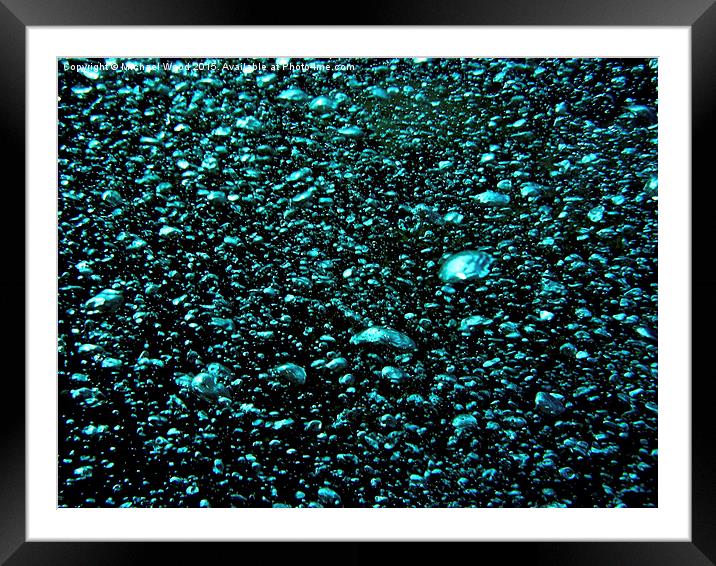  Bubbles caught in time Framed Mounted Print by Michael Wood