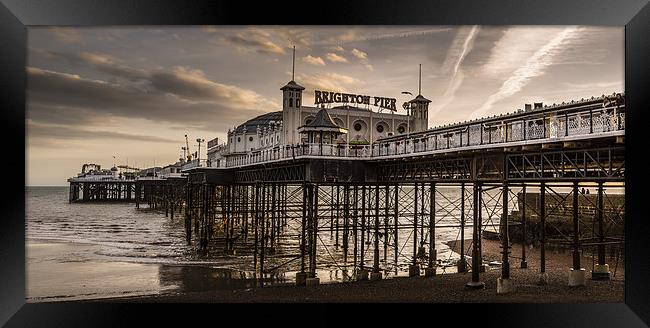  Brighton Palace Pier Panoramic Framed Print by Simon West