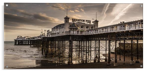  Brighton Palace Pier Panoramic Acrylic by Simon West