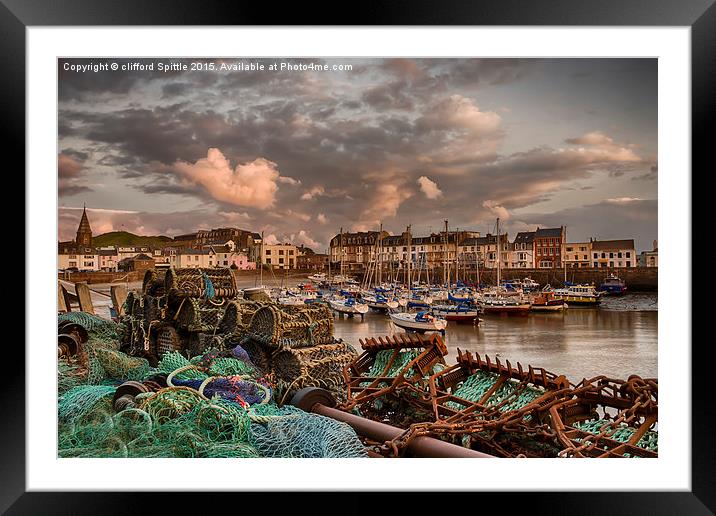  Ilfracombe Harbour Framed Mounted Print by clifford Spittle