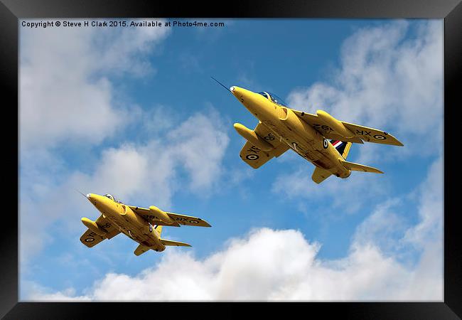 Yellowjacks - The Forerunners of the Red Arrows Framed Print by Steve H Clark