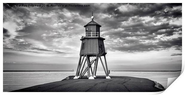 Herd Lighthouse Print by Ray Pritchard