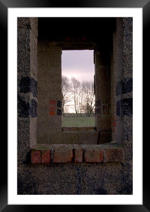 Through the window Framed Mounted Print by David Moate