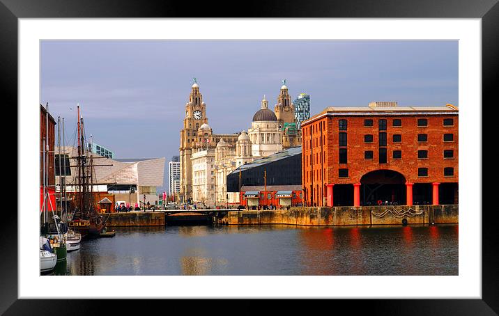 Liverpool Framed Mounted Print by Victor Burnside