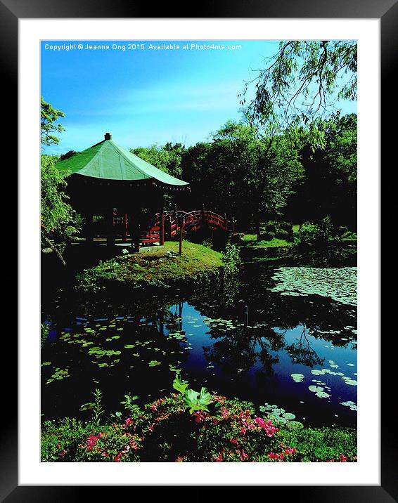 The Japanese Garden  Framed Mounted Print by Jeanne Ong