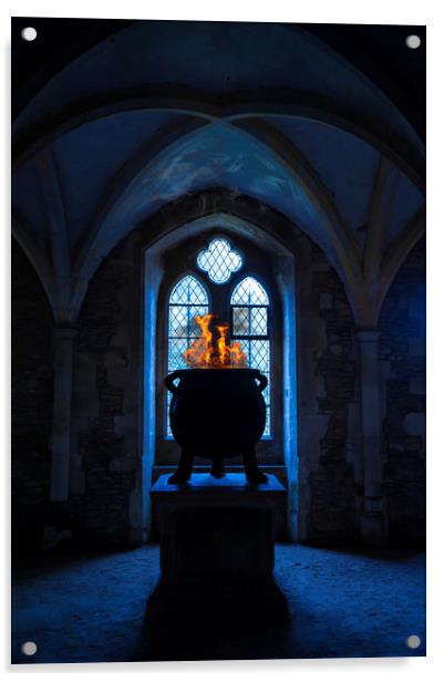  The pot of fire Acrylic by Svetlana Sewell