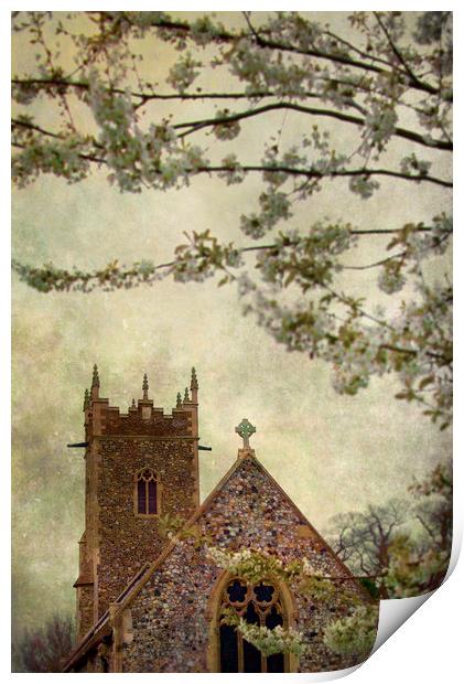  Mystery Church Print by Svetlana Sewell