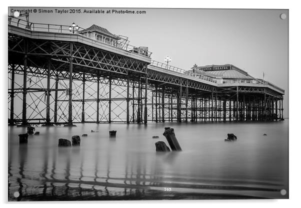 Cromer Pier Norfolk Acrylic by Simon Taylor