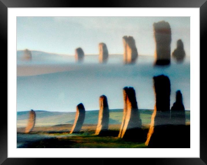  standing stones-orkney  Framed Mounted Print by dale rys (LP)