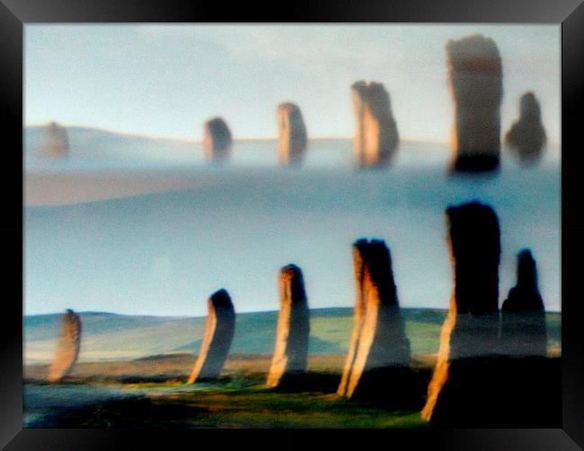  standing stones-orkney  Framed Print by dale rys (LP)