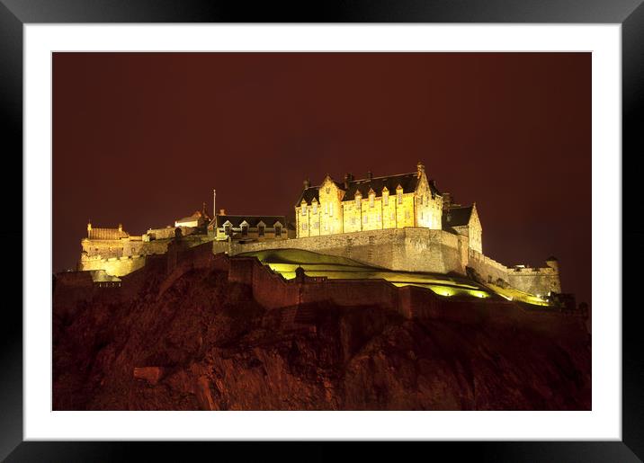  Edinburgh Castle Framed Mounted Print by Svetlana Sewell