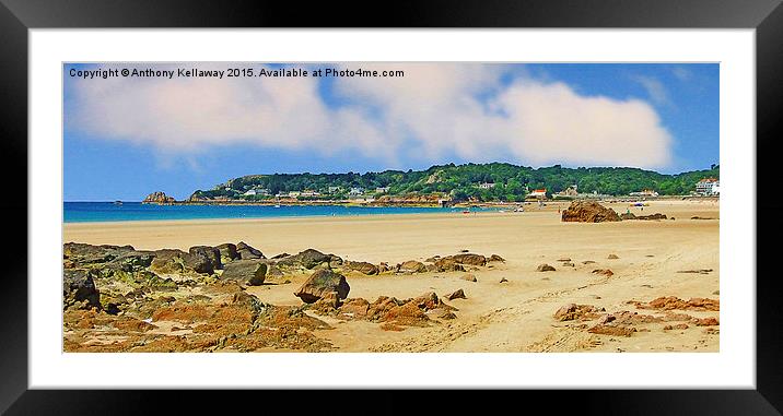  ST. BRELADES BAY JERSEY Framed Mounted Print by Anthony Kellaway