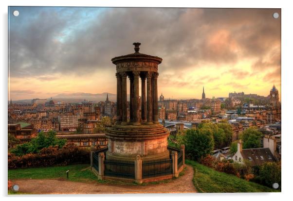 Edinburgh from Calton Hill Acrylic by Svetlana Sewell