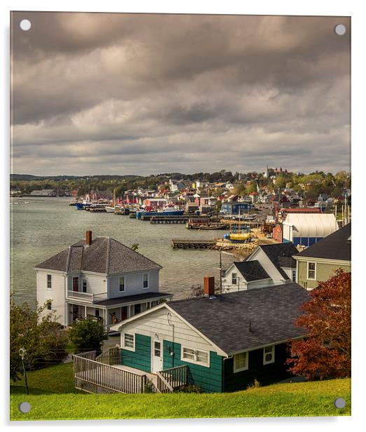 Lunenburg Harbour, Nova Scotia, Canada Acrylic by Mark Llewellyn
