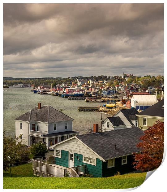 Lunenburg Harbour, Nova Scotia, Canada Print by Mark Llewellyn
