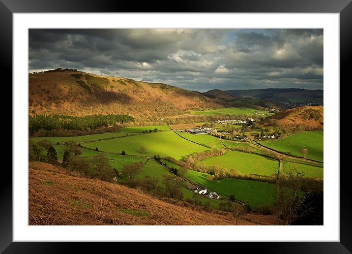  The last of the light over North Wales Framed Mounted Print by Stephen Taylor