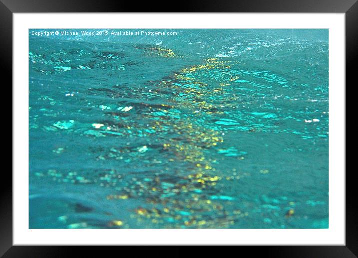 Flipped in the ocean Framed Mounted Print by Michael Wood