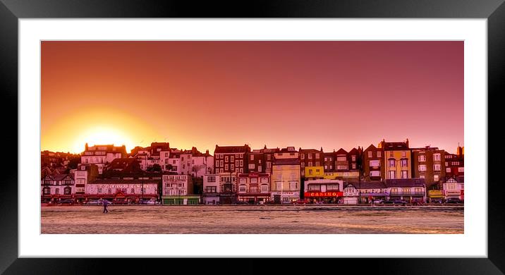  Evening Lights of Scarborough Framed Mounted Print by Svetlana Sewell