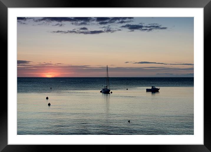  Babbacombe boats Framed Mounted Print by kevin wise