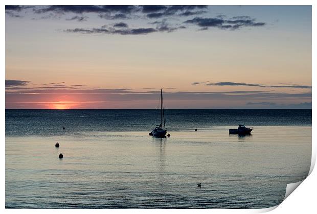  Babbacombe boats Print by kevin wise