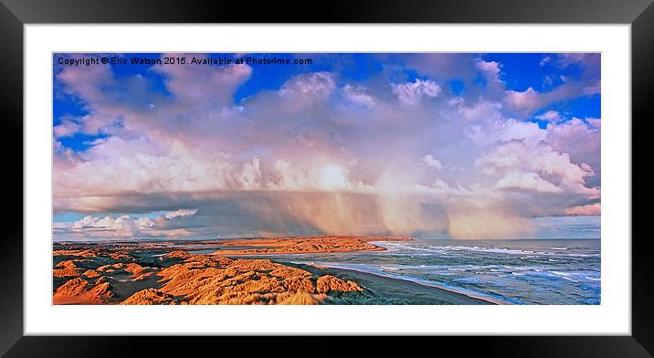  Shower Over Forvie Nature Reserve Framed Mounted Print by Eric Watson