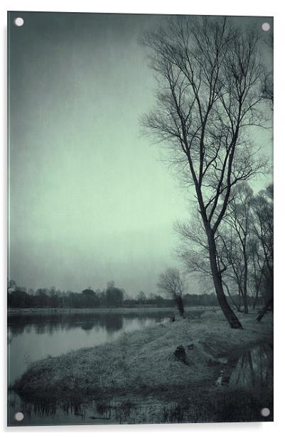  Along the river #7 Acrylic by Piotr Tyminski