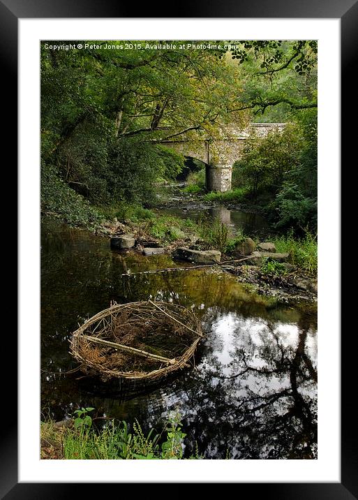  Abandoned Coracle Framed Mounted Print by Peter Jones