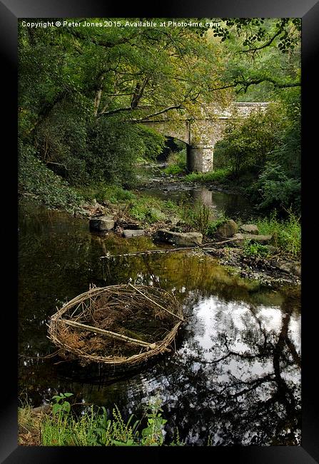  Abandoned Coracle Framed Print by Peter Jones