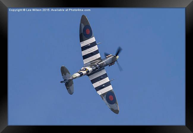  Spitfire AB910 Framed Print by Lee Wilson