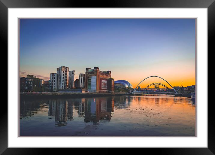  Toon Sunset Framed Mounted Print by Rob Seales