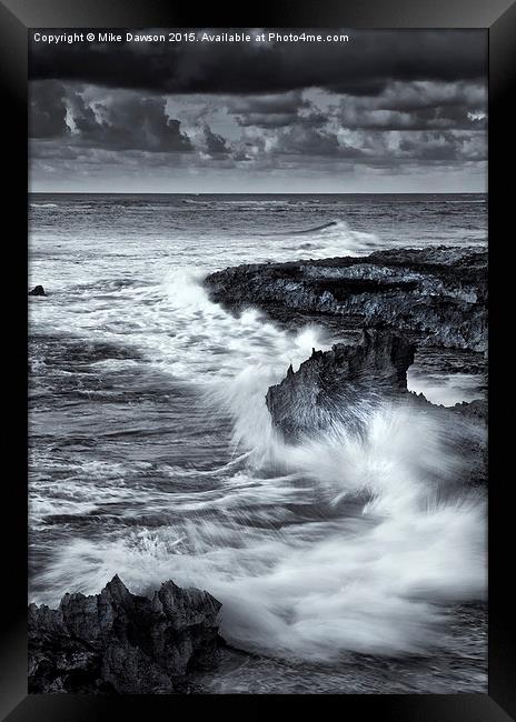 Storm Driven Framed Print by Mike Dawson