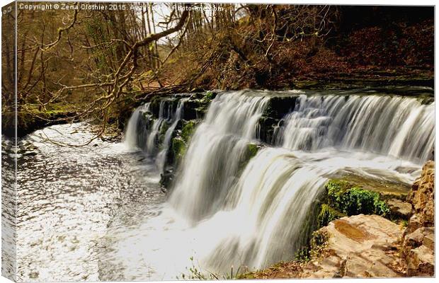Peaceful Waterfall! Canvas Print by Zena Clothier